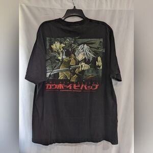 Vintage 2000s Cowboy Bebop Spike & Vicious Red Dragons Tee XL Anime Grail Rare